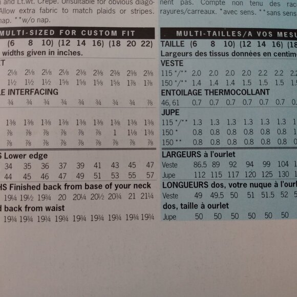 Jacket and Skirt Suit Sewing Pattern Size 12-16 See & Sew 5131 Vintage 90s UNCUT - Picture 7 of 9